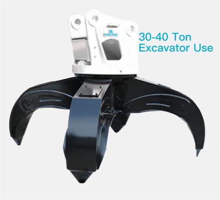 0.8m3 Excavator Grapple Attachment Hydraulic Grapple For Excavator 50T