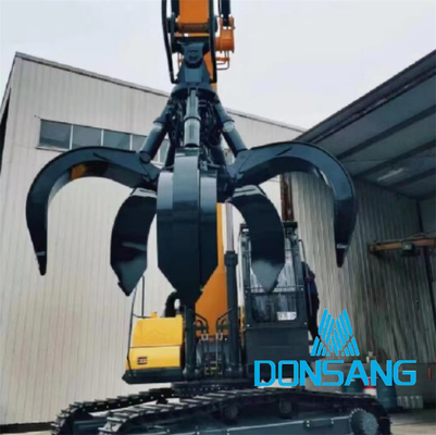 0.8m3 Excavator Grapple Attachment Hydraulic Grapple For Excavator 50T